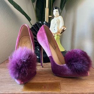Mauve Pom Stiletto